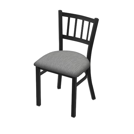 Holland Bar Stool Co 610 Contessa 18" Chair with Black Wrinkle Finish and Graph Alpine Seat 61018BW020